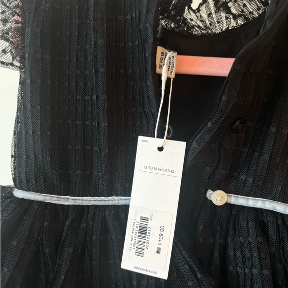JANIE AND JACK DOT TULLE RUFFLE DRESS BRAND NEW - Picture 3 of 5